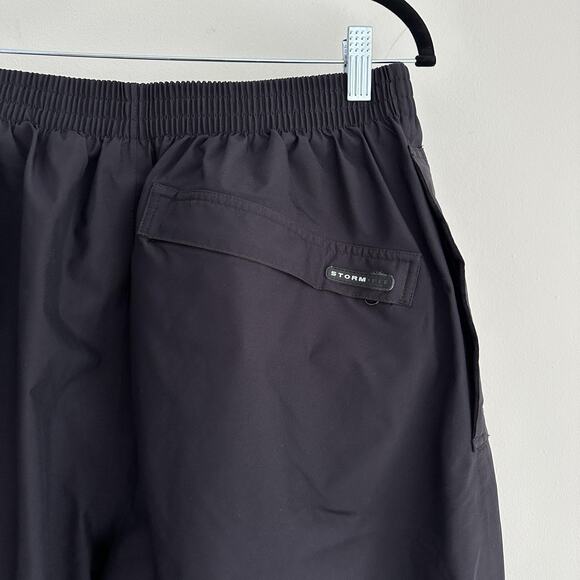 Nike Golf Pants Mens XL Black Storm FIT Rain Wind Zip Ankle Elastic Waist - Picture 6 of 10